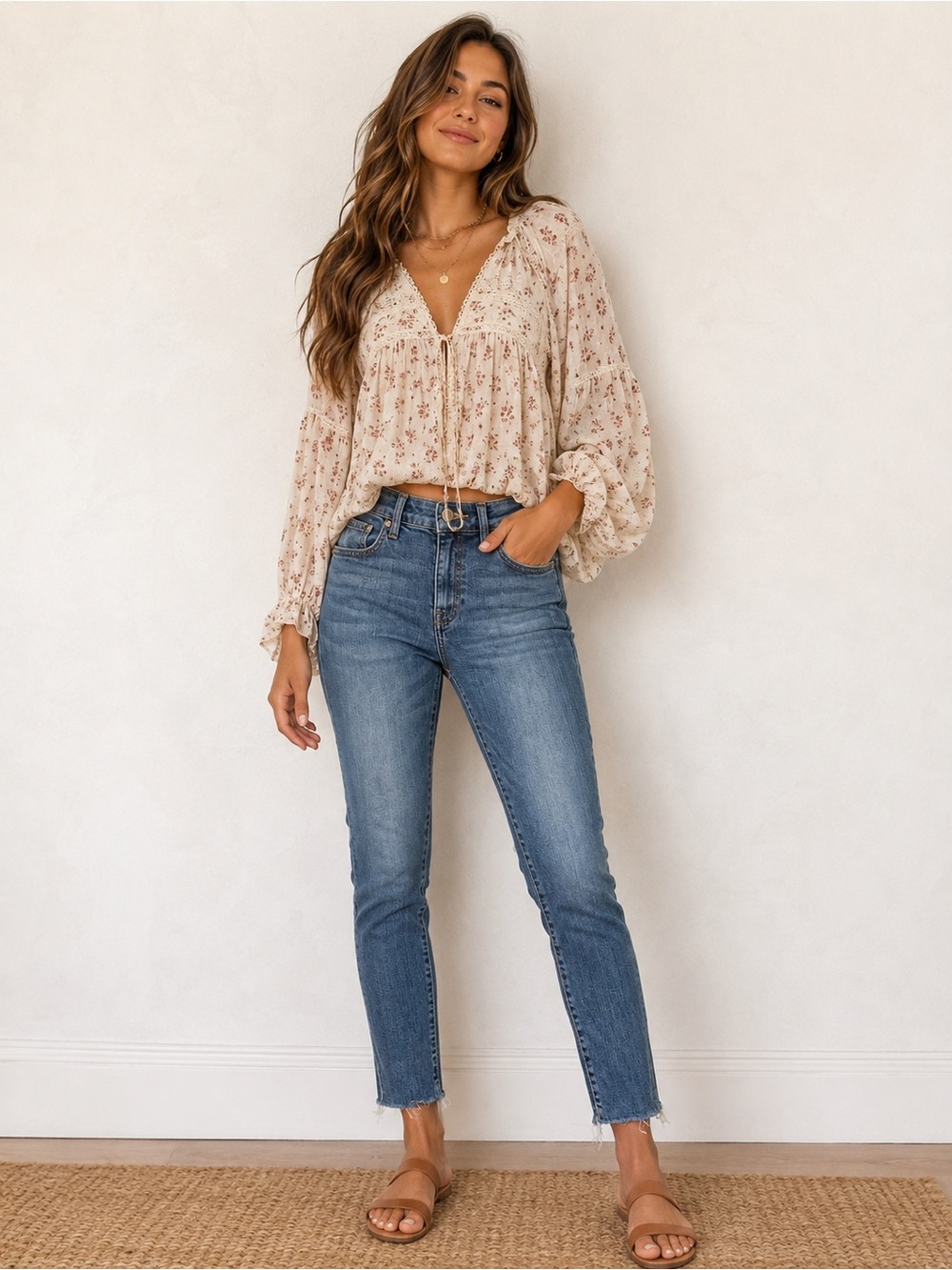 Lucky Brand Medium Blue Skinny Jeans